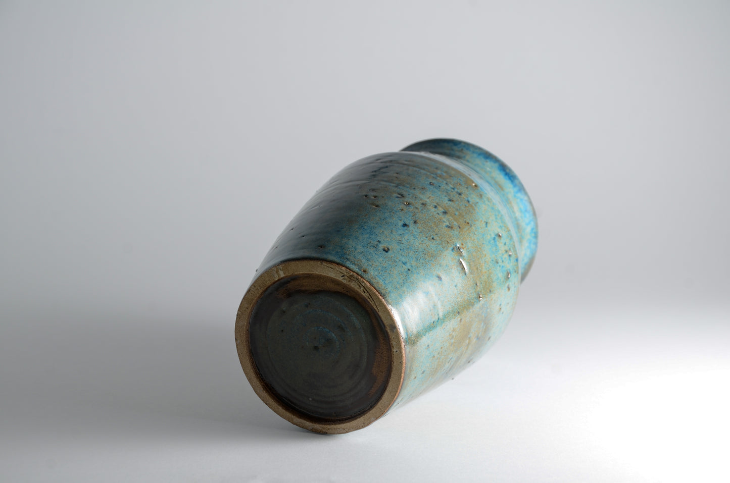 Blue angular vase