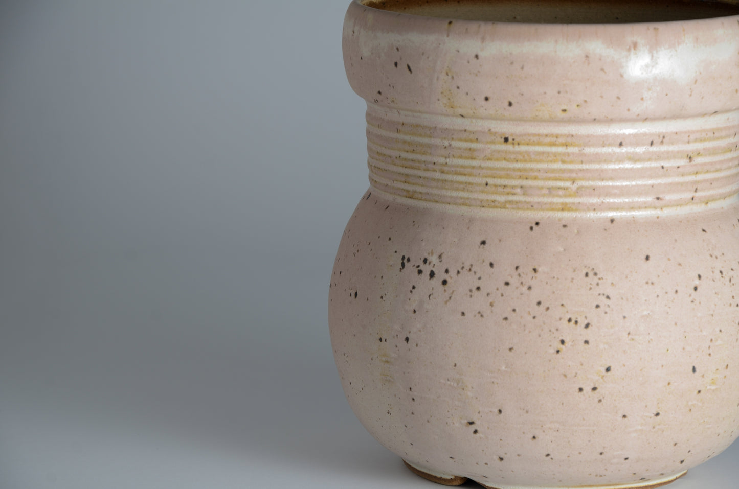 Pink spotted screw planter