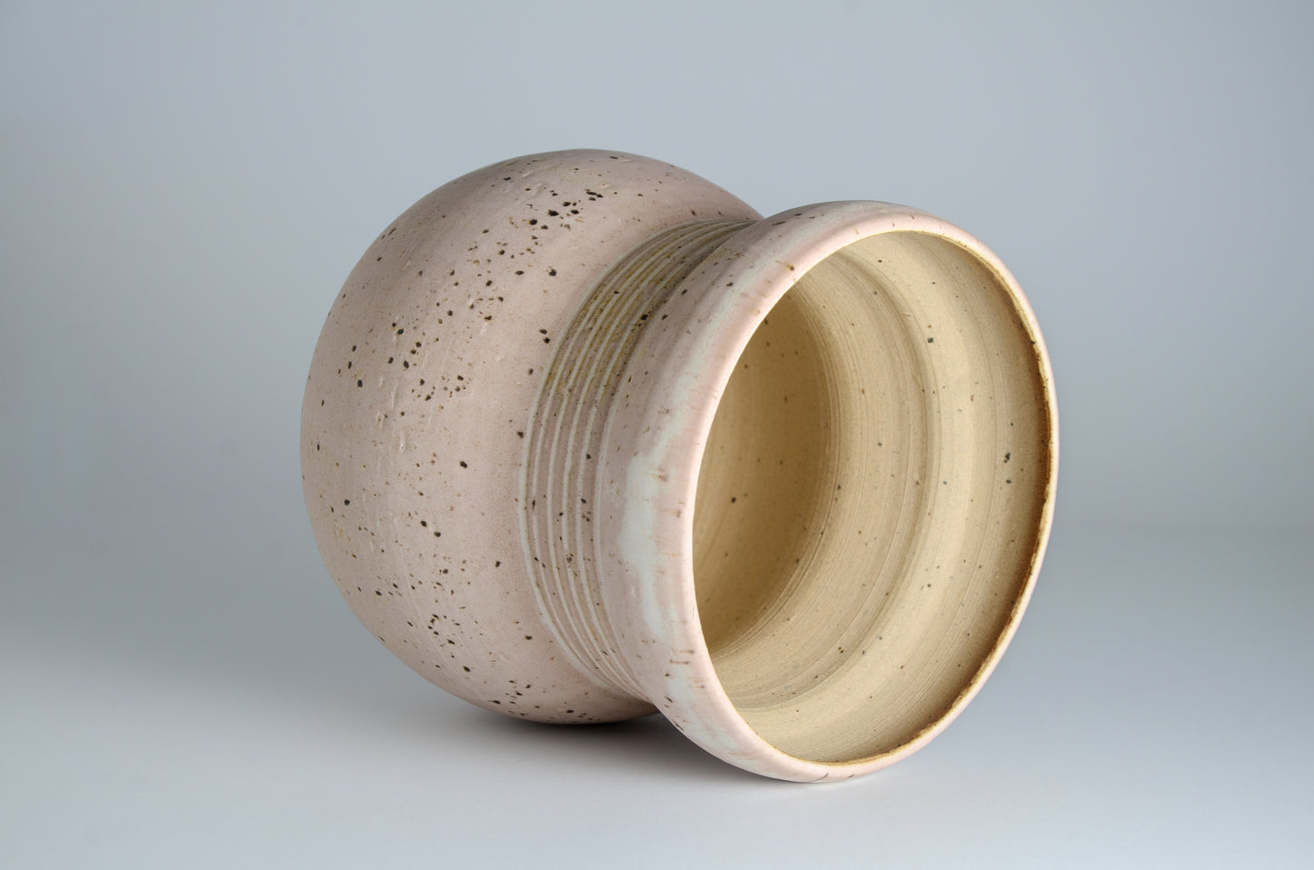 Pink spotted screw planter