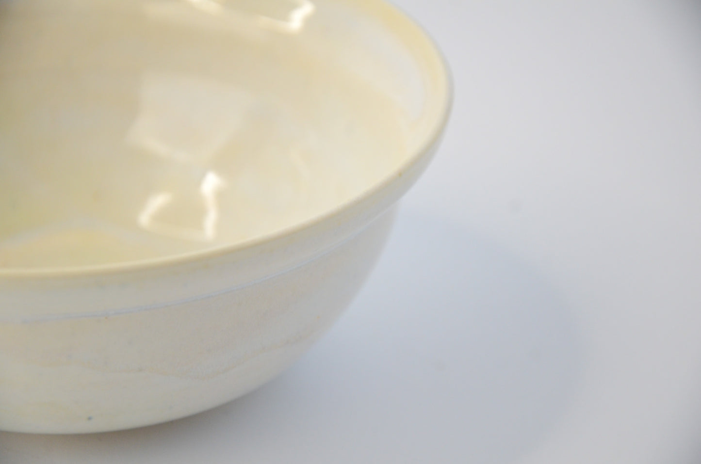 Personal white porcelain bowl