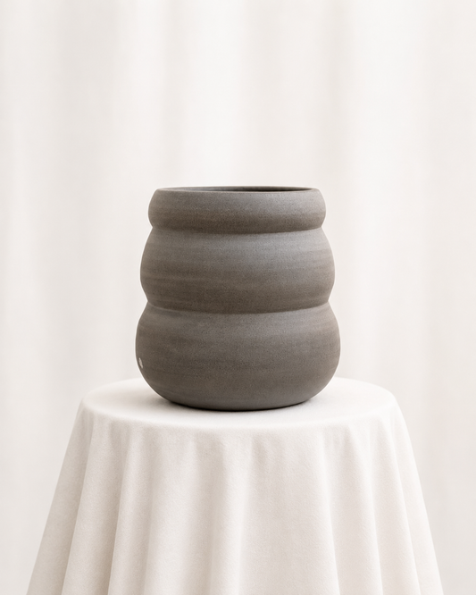 Recycled clay raw planter