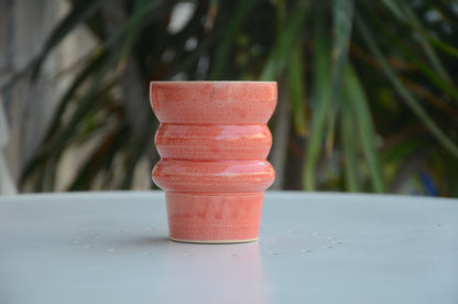 Orange tiered cup