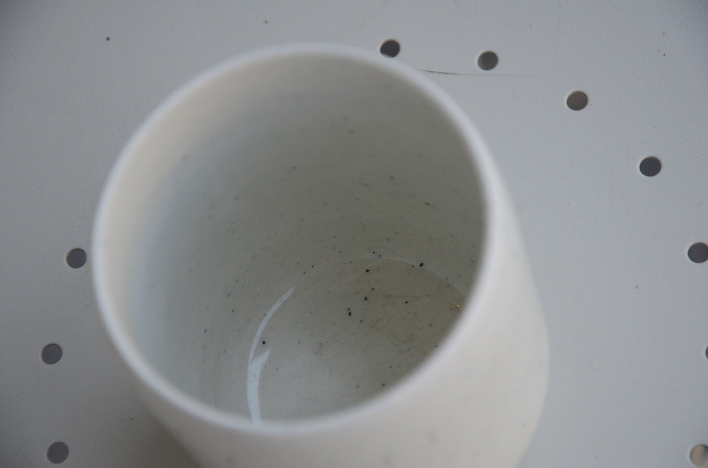 Speckled colored porcelain cups