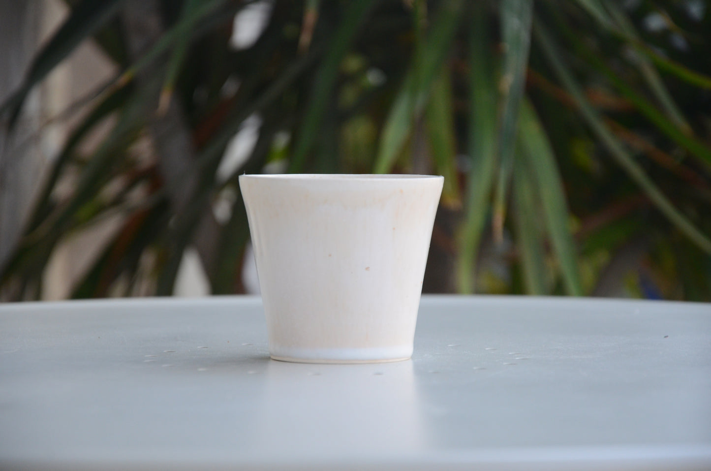 V shaped porcelain cup