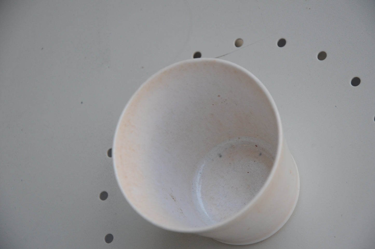 V shaped porcelain cup