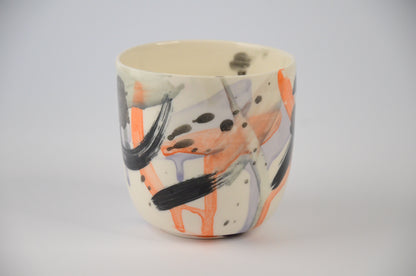 Printed porcelain cup