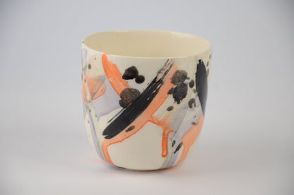 Printed porcelain cup