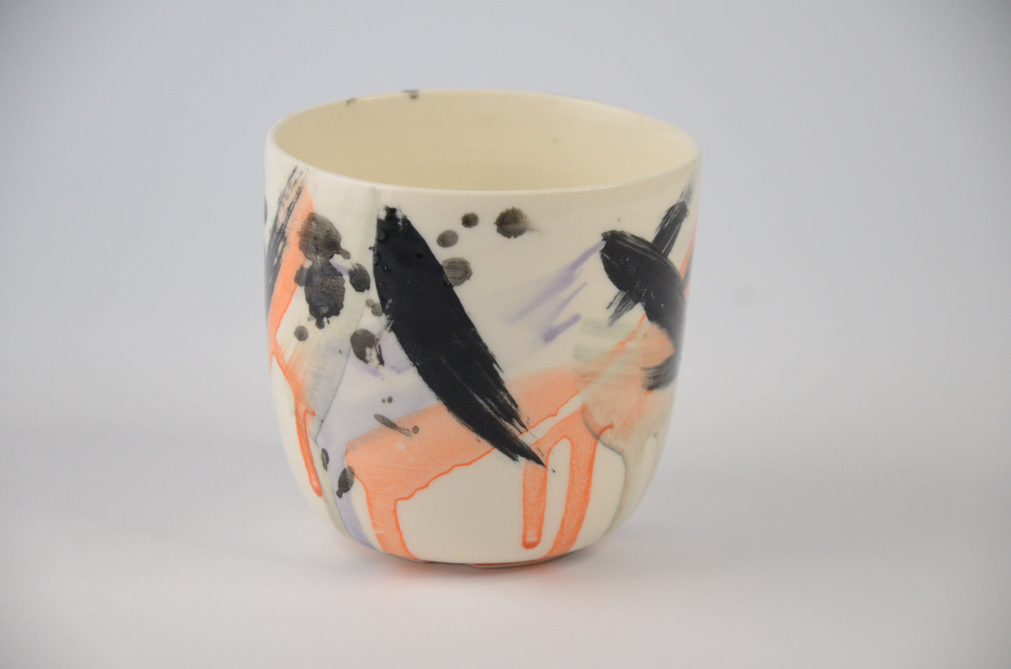 Printed porcelain cup