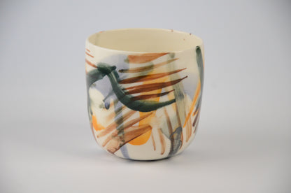 Printed porcelain cup