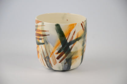 Printed porcelain cup