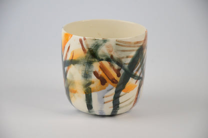 Printed porcelain cup