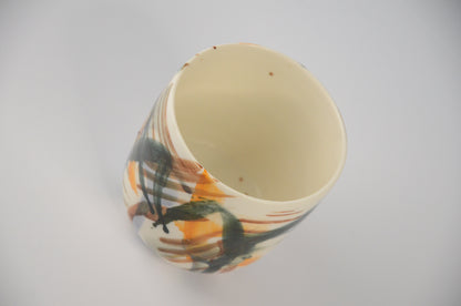 Printed porcelain cup