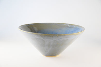 V shape blue bowl