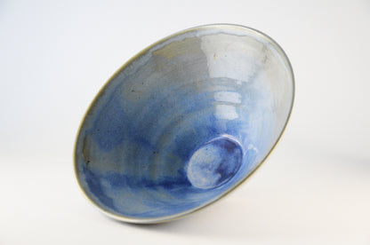 V shape blue bowl