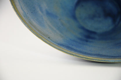 V shape blue bowl