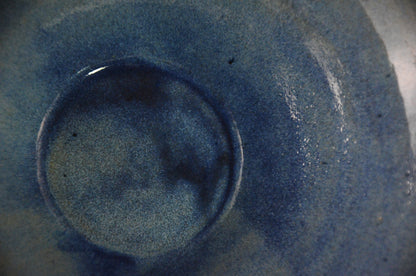 V shape blue bowl