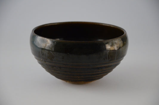 Black screw shape bowl