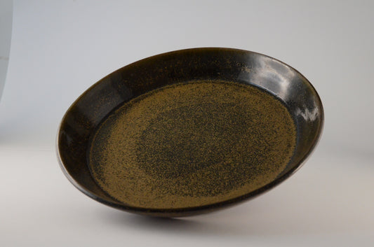 Speckled gold big plate