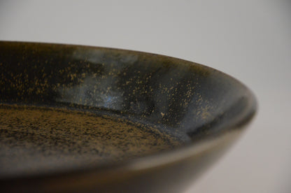 Speckled gold big plate