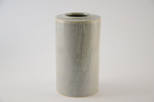 Light Blue cylindrical Vase