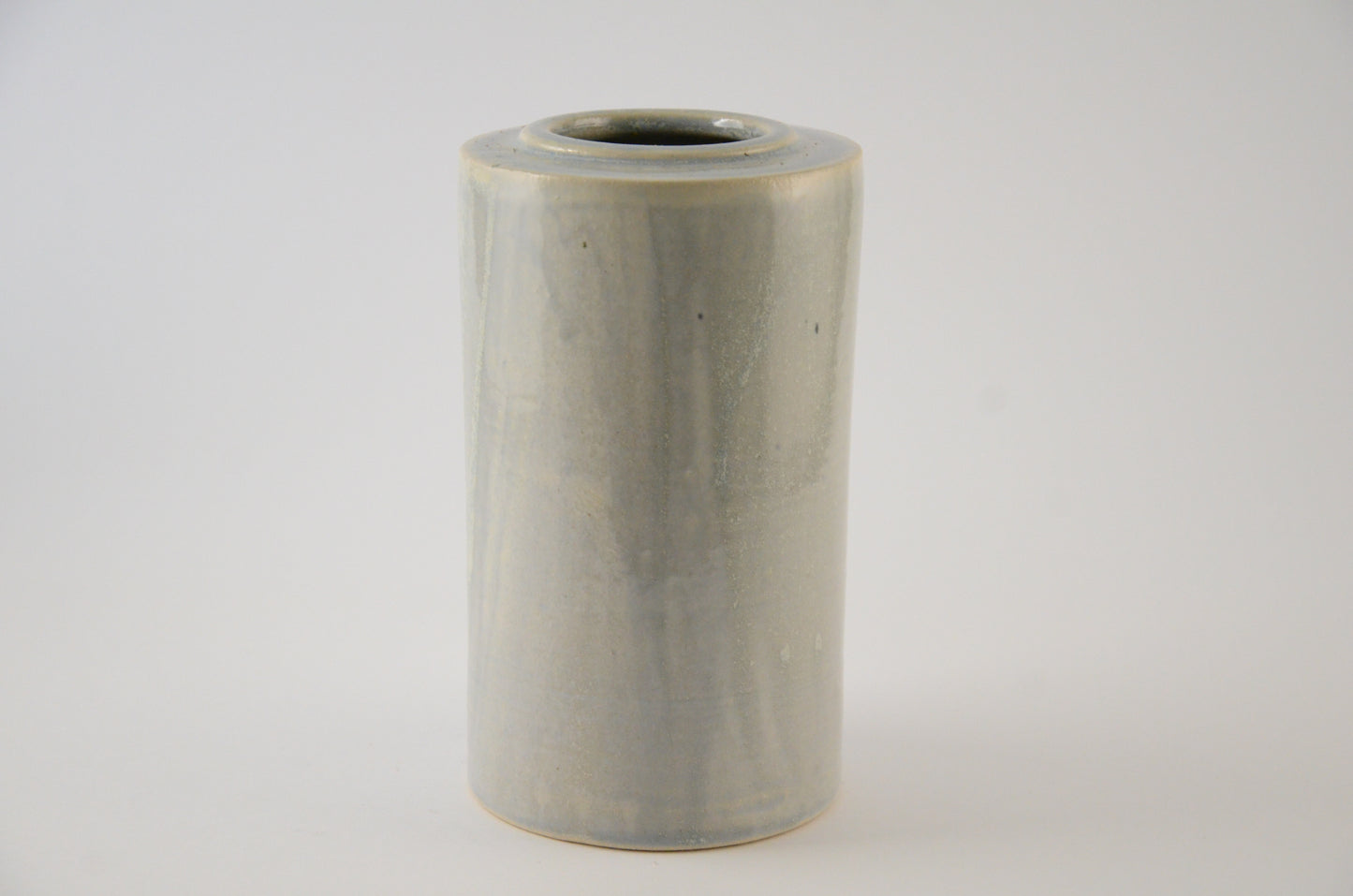 Light Blue cylindrical Vase