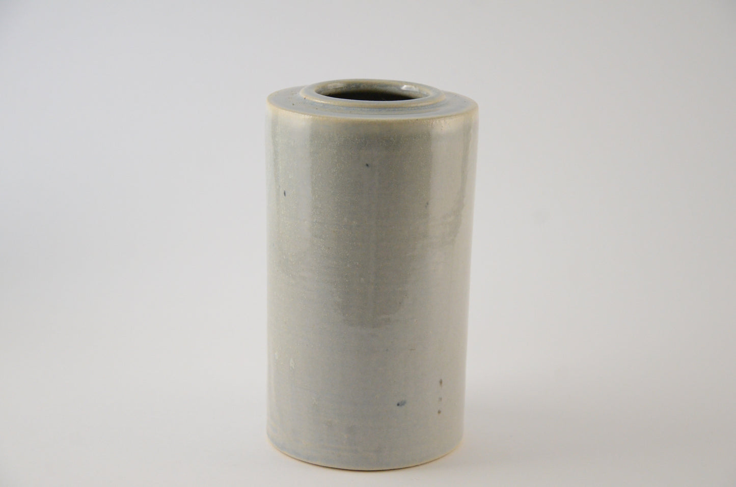 Light Blue cylindrical Vase