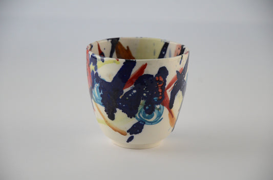 Printed porcelain cups