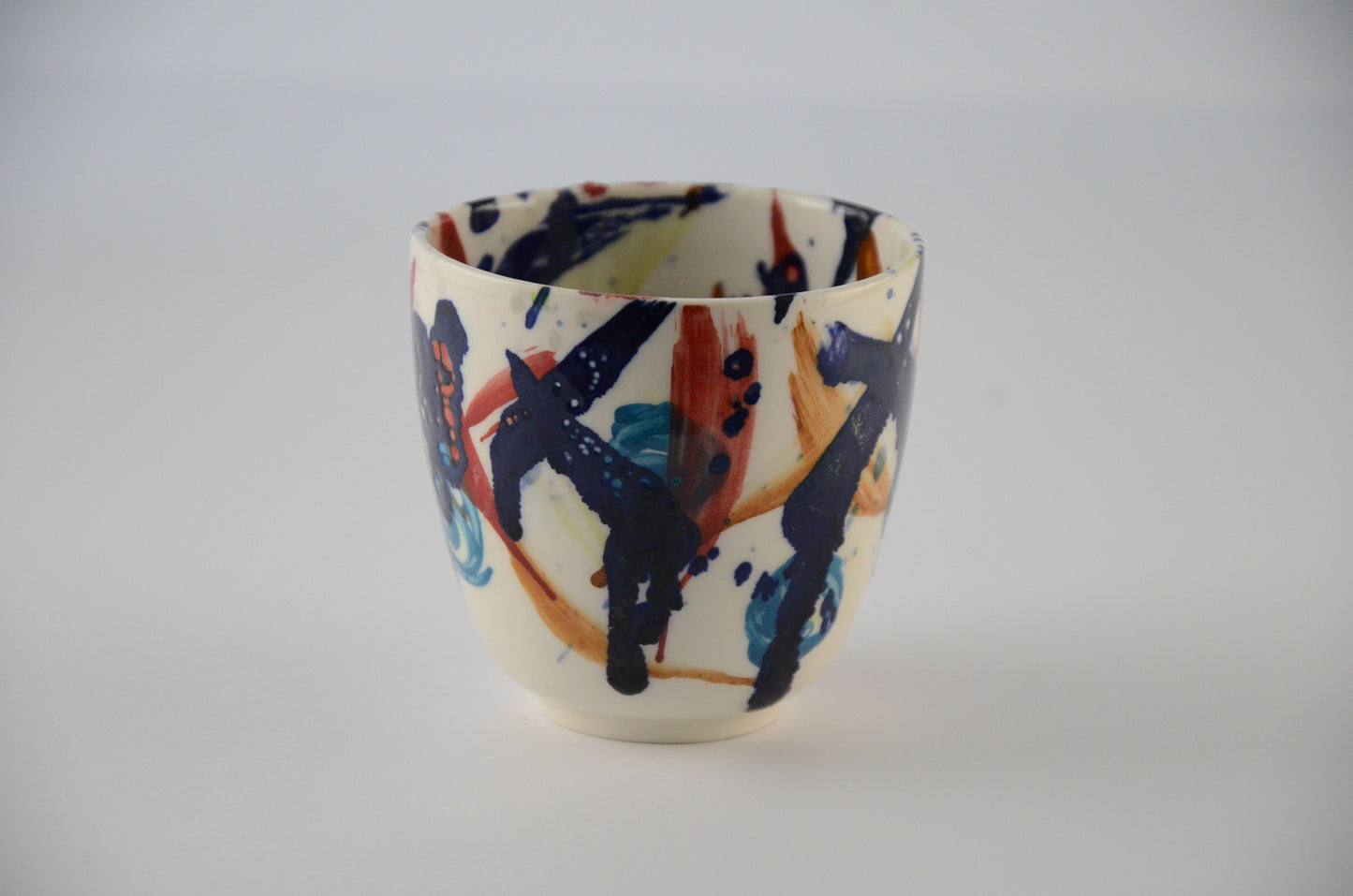 Printed porcelain cups