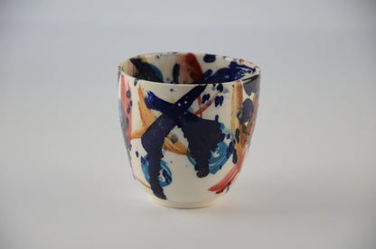 Printed porcelain cups