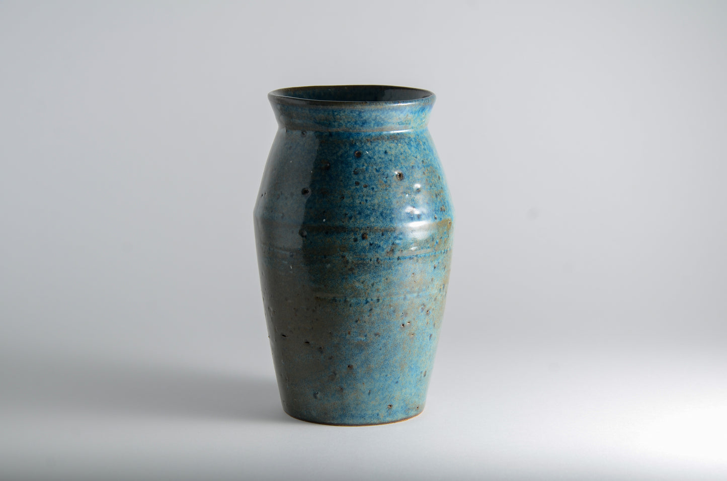 Blue angular vase