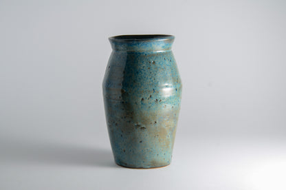 Blue angular vase