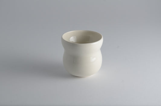 V shapes small porcelain cup