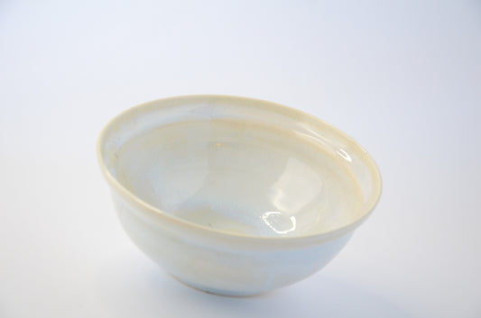 Personal white porcelain bowl